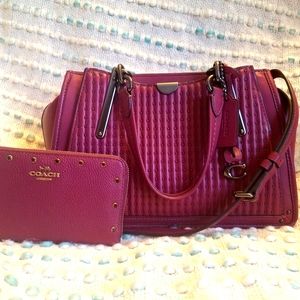 RARE Coach dreamer purse and wallet set